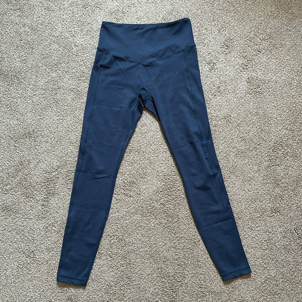 Curves and combatboots/CNC Blue camo leggings